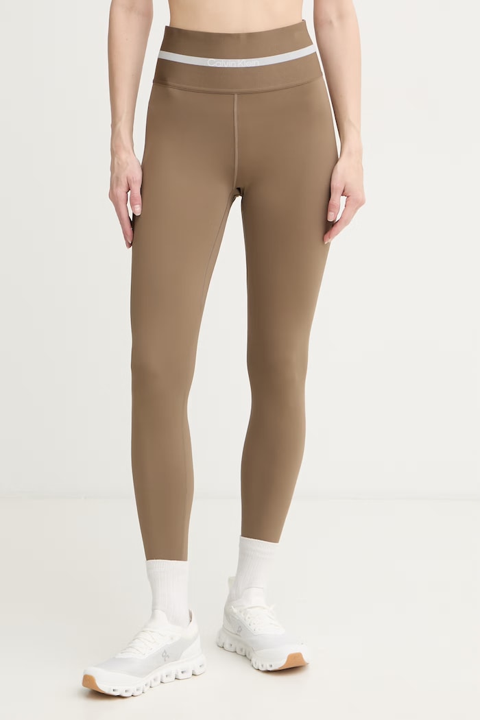Calvin Klein Performance športové legíny dámske hnedá LVGWS6L674