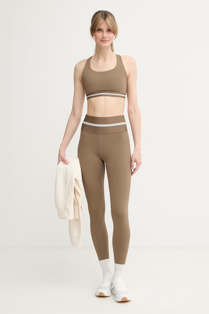 Calvin Klein Performance športové legíny dámske LVGWS6L674 hnedá SS26