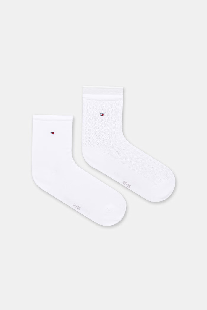 Tommy Hilfiger nogavice ženske paket 2 kosov bela 701238774