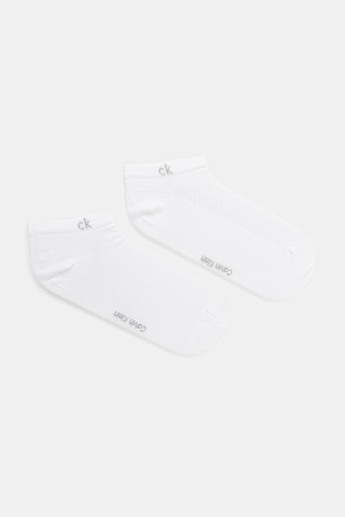 Calvin Klein ponožky dámske 2-pak biela 701238124