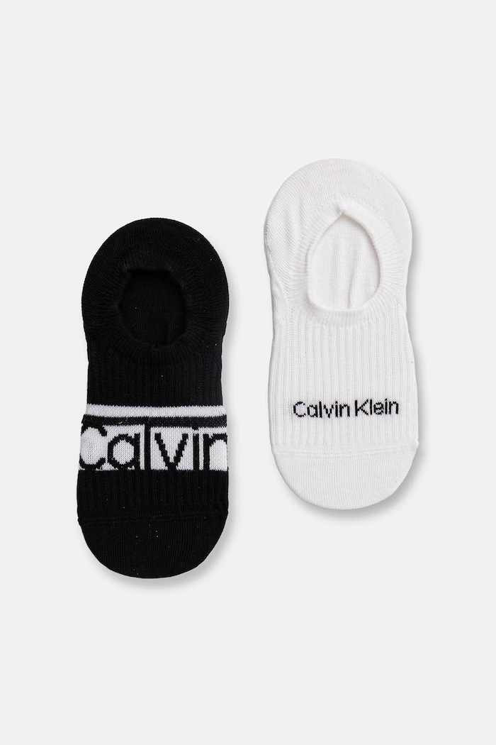 Calvin Klein členkové ponožky dámske 2-pack čierna 701238130