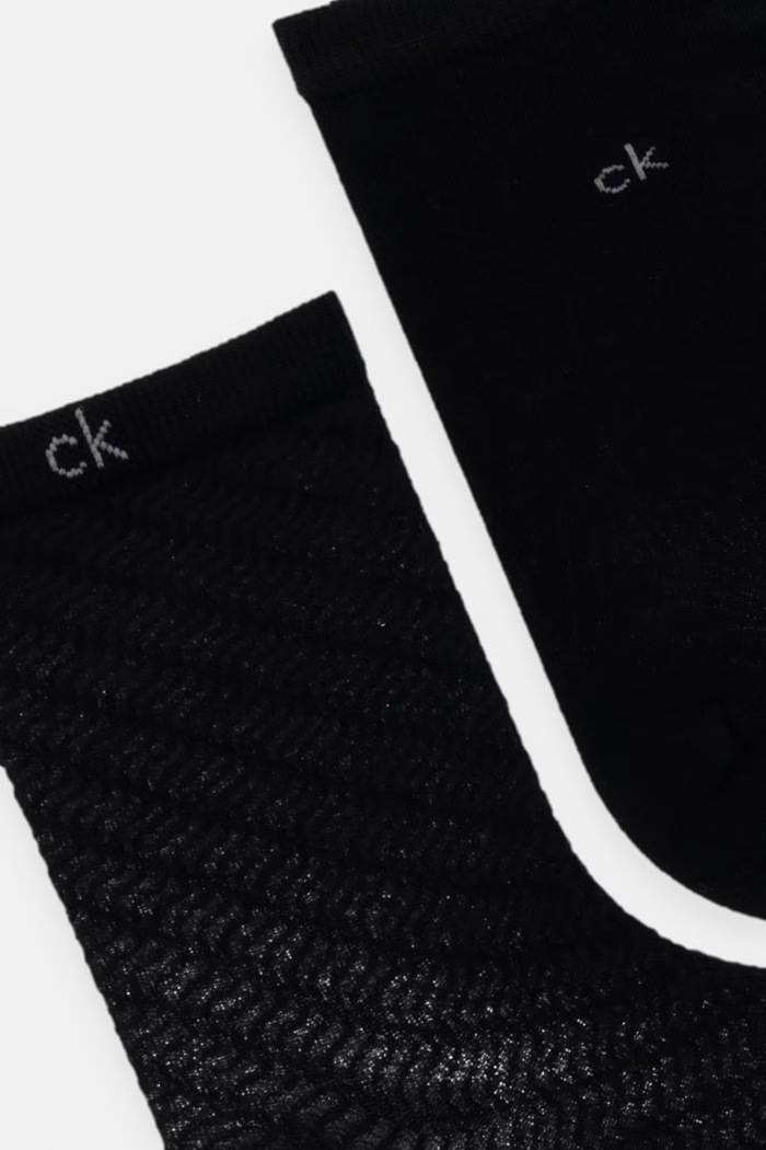 Calvin Klein ponožky dámske 2-pak 701238805 čierna SS26