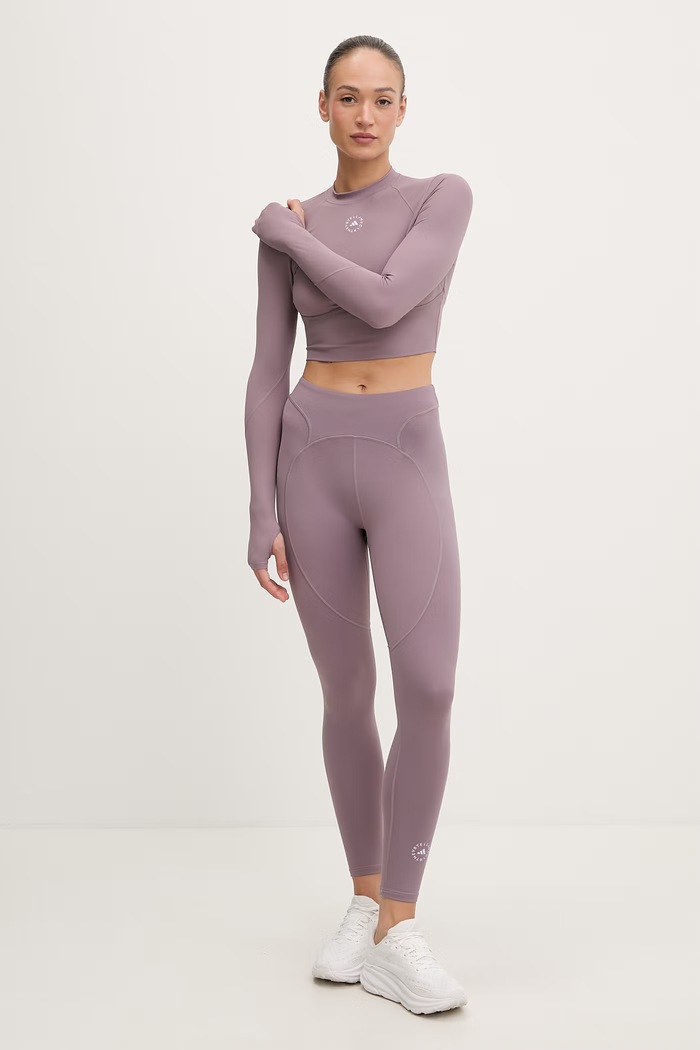 adidas by Stella McCartney colanți pentru femei KC1823 violet SS26