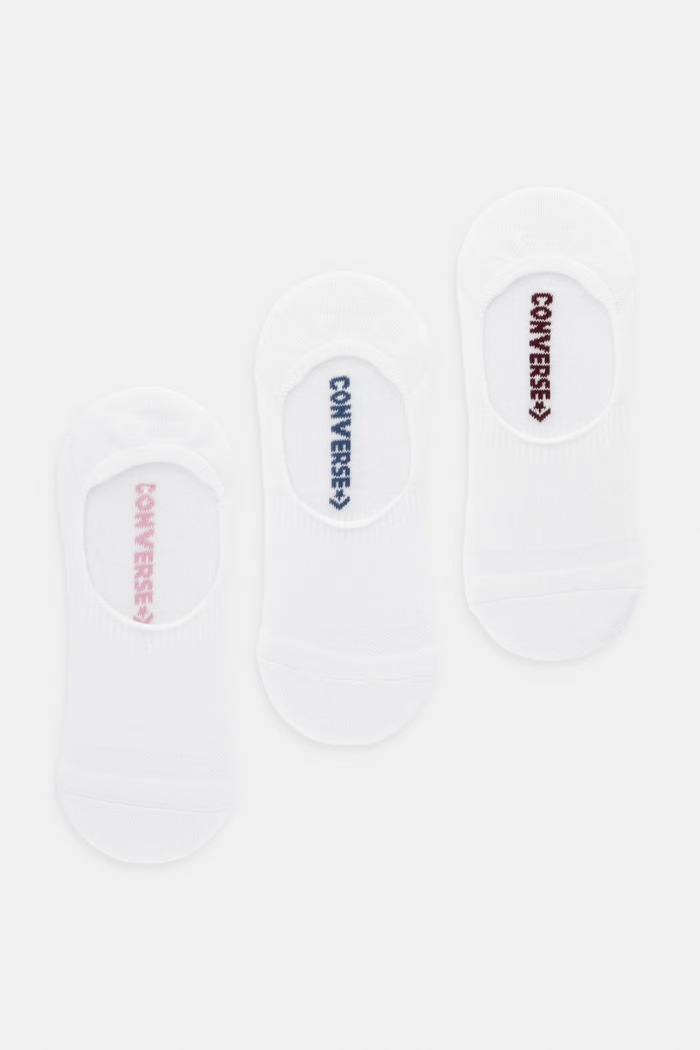 Converse členkové ponožky dámske 3-pack biela WC0593