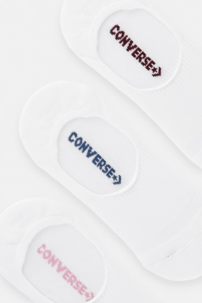 Converse členkové ponožky dámske 3-pack WC0593 biela SS26