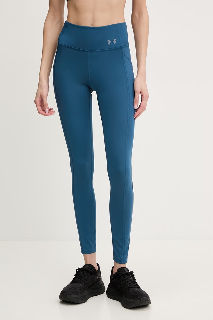 Tréningové legíny Under Armour Velociti potlač modrá 6009493