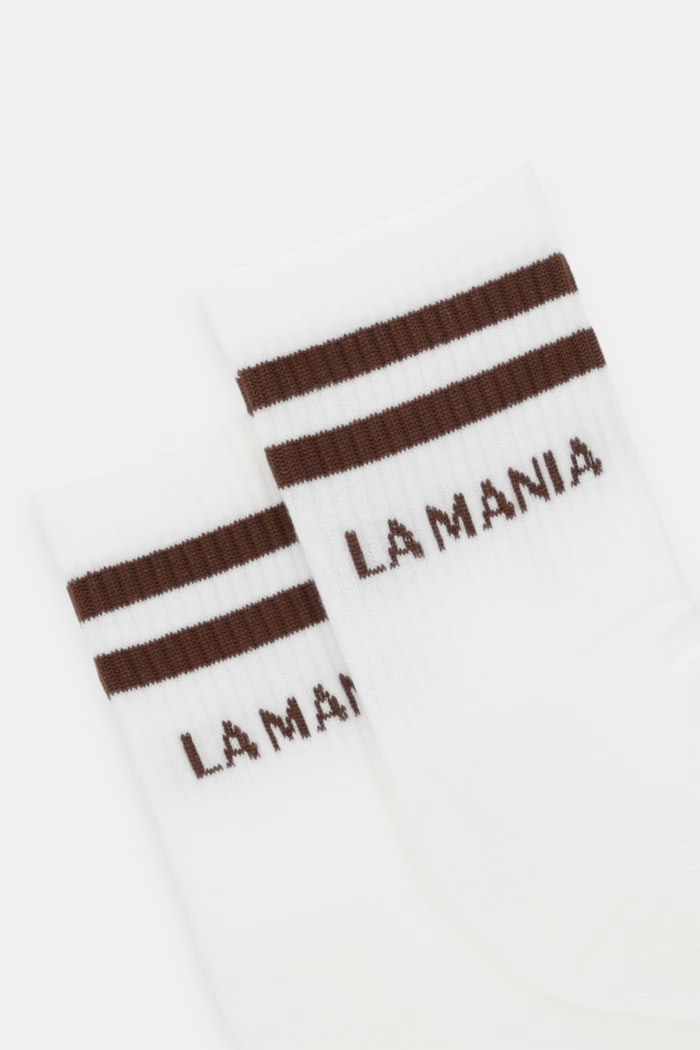 La Mania șosete feminine SPORT SPORT bej SS26