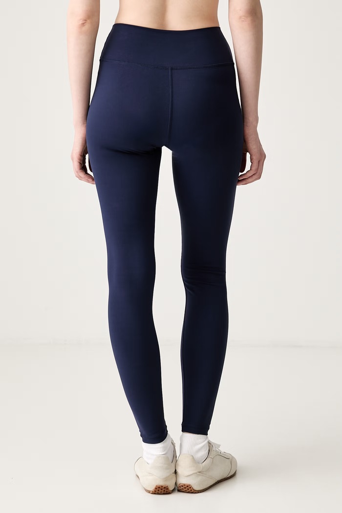 Odzież Sporty & Rich legginsy damskie Signature Logo PA00275326BL106 granatowy