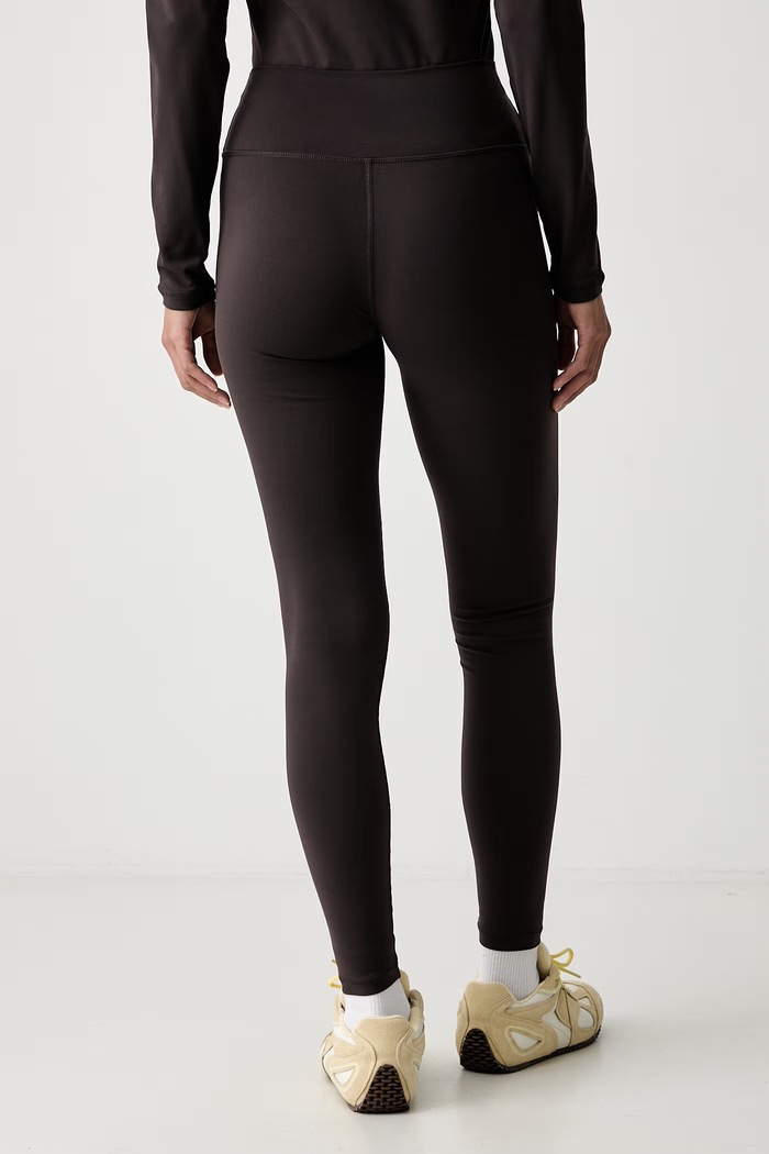 Odzież Sporty & Rich legginsy damskie Serif PA002711300BR29 brązowy