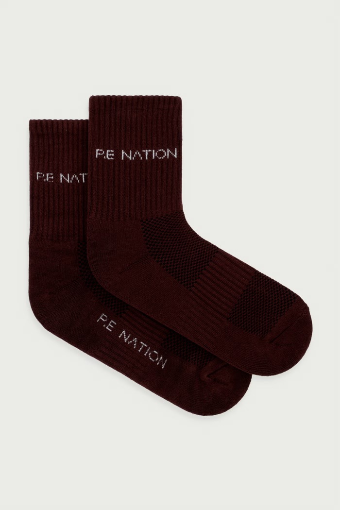 P.E Nation Skarpety damskie Signature brązowy 262A142