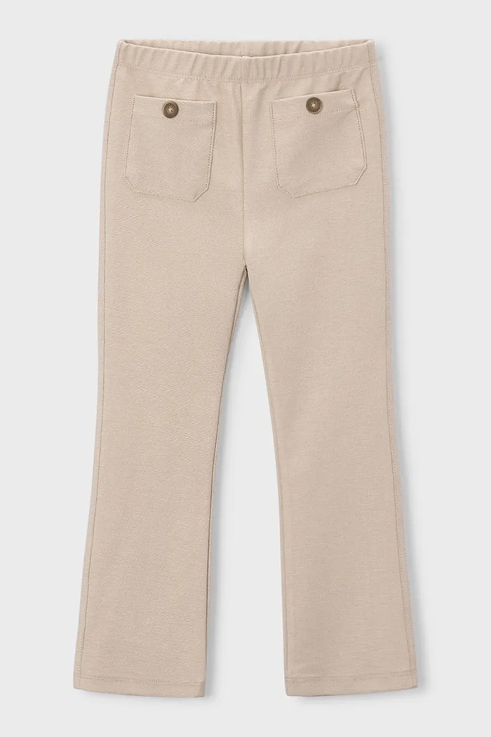 Mayoral pantaloni copii tricotaj bej 3721.6J.Mini.PPY2