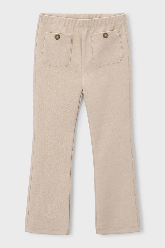 Mayoral pantaloni copii tricotaj bej 3721.6J.Mini.PPY2