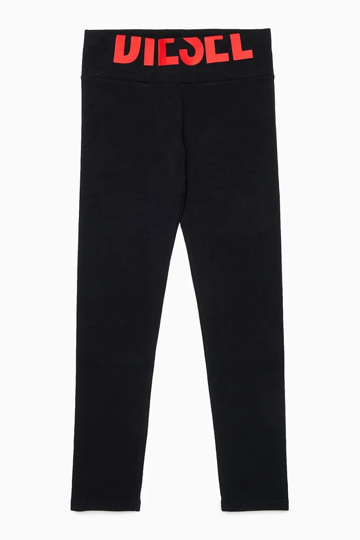 Detské legíny Diesel PCEFY TROUSERS potlač čierna J02660.KYA0L
