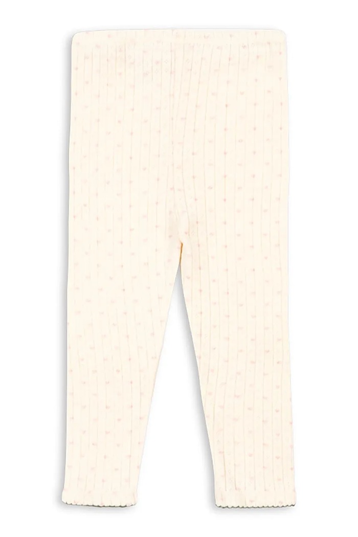 Konges Sløjd legginsy dziecięce MINNIE PANTS GOTS KS105006.PPY2 beżowy SS26