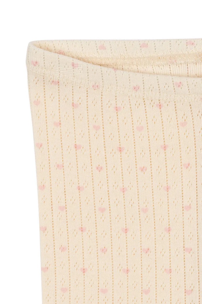 Dziewczynka Konges Sløjd legginsy dziecięce MINNIE PANTS GOTS KS105006.PPY2 beżowy