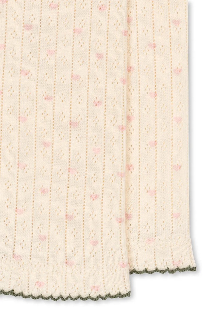 Konges Sløjd legginsy dziecięce MINNIE PANTS GOTS beżowy KS105006.PPY2