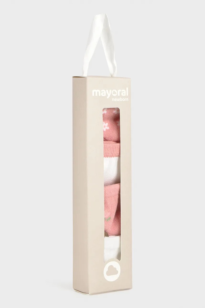 Dievča Ponožky pre bábätká Mayoral Newborn 4-pak 9054.2D.Newborn.PPY2 ružová