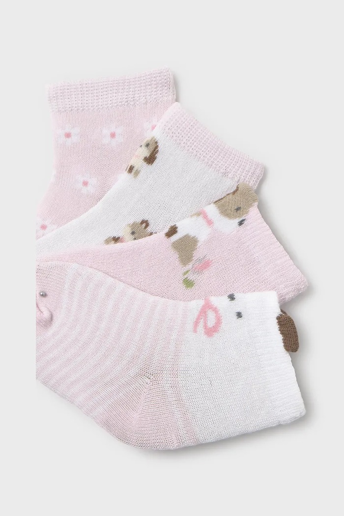 Nogavice za dojenčka Mayoral Newborn 4-pack 9054.2D.Newborn.PPY2 roza SS26