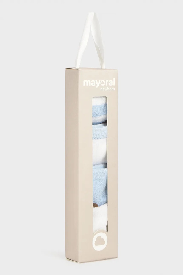 Dievča Ponožky pre bábätká Mayoral Newborn 4-pak 9054.2D.Newborn.PPY2 modrá