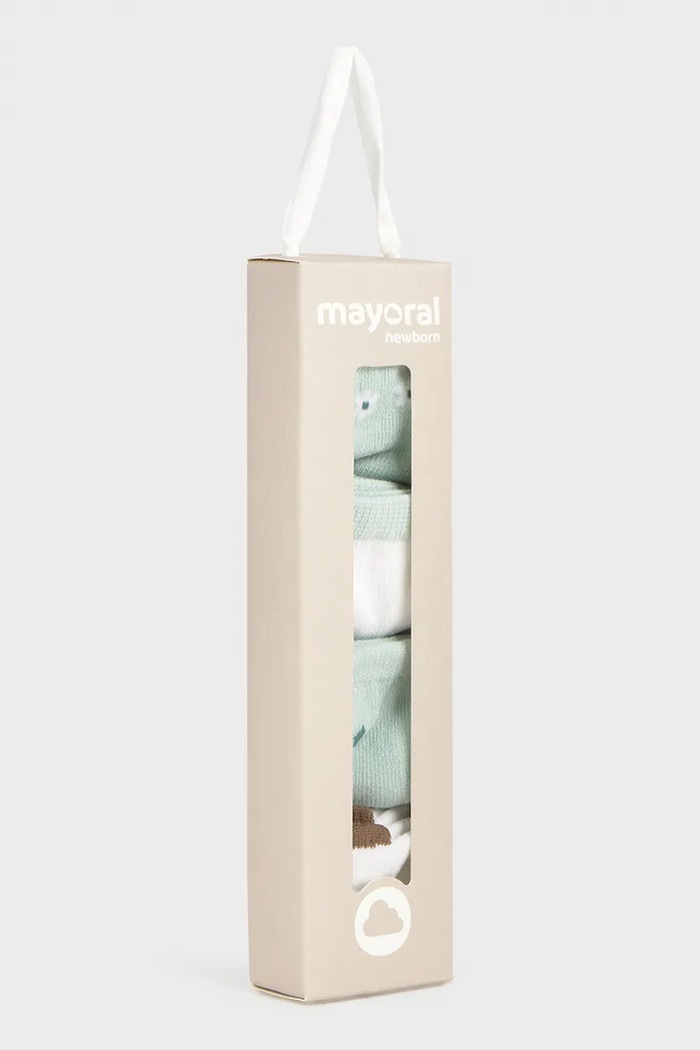 Dievča Ponožky pre bábätká Mayoral Newborn 4-pak 9054.2D.Newborn.PPY2 tyrkysová