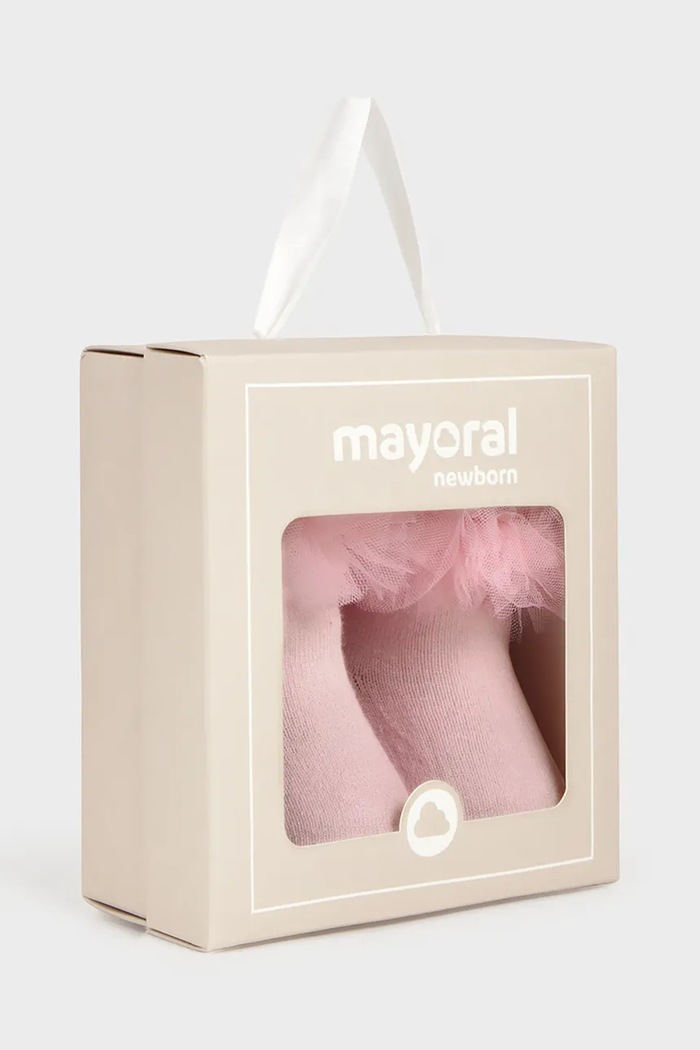 Ponožky pre bábätká Mayoral Newborn 9055.2L.Newborn.PPY2 ružová