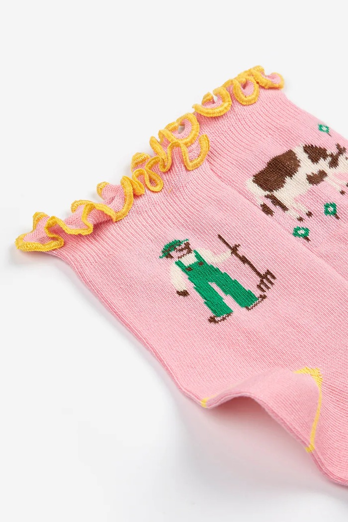 Detské ponožky Bobo Choses Farm Adventure 126AI007 ružová SS26