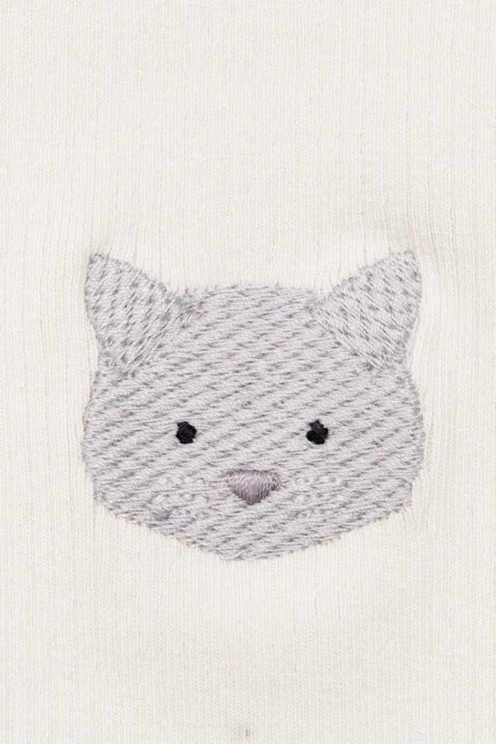 Donsje legginsy niemowlęce Soenie Leggings Cat biały 4117201