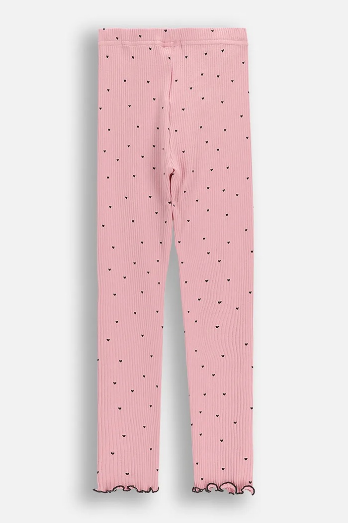 Coccodrillo legginsy dziecięce WC6122101HGK różowy SS26