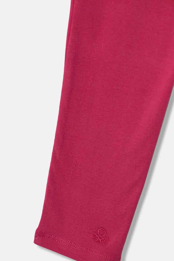 Dievča United Colors of Benetton detské bavlnené legíny s elastanom 3MT1CF02G.G.Stagionale ružová