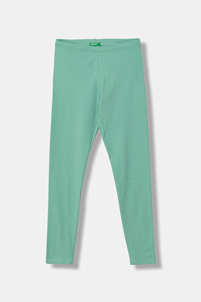 United Colors of Benetton detské bavlnené legíny s elastanom tyrkysová 3MT1CF02G.G.Stagionale