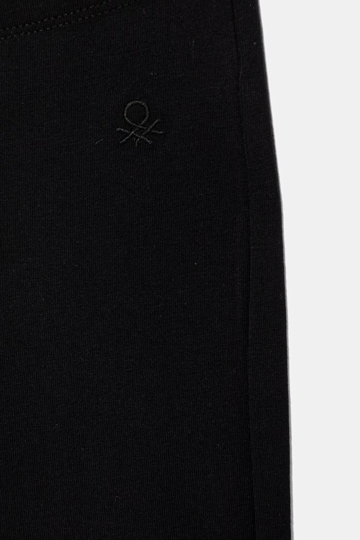Dievča Detské bavlnené legíny s elastanom United Colors of Benetton 3MT1CF037.G.Riproposto čierna