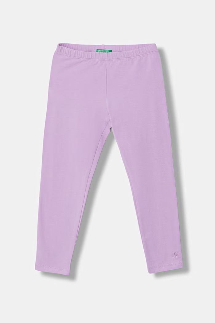 United Colors of Benetton legíny detské bavlnené s elastanom fialová 3MT1GF01L.P.Stagionale