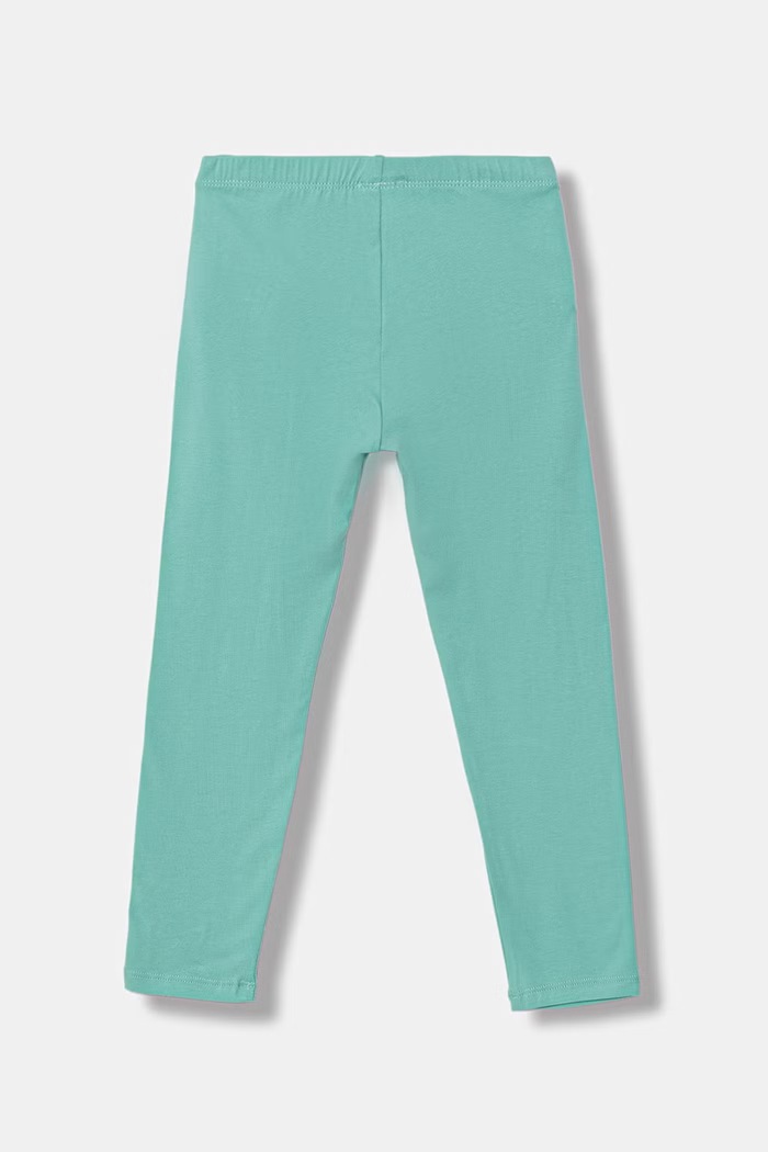United Colors of Benetton legíny detské bavlnené s elastanom 3MT1GF01L.P.Stagionale tyrkysová SS26