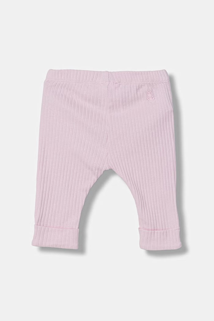 United Colors of Benetton dojčenské bavlnené legíny s elastanom 3F1EAF02L.W.Stagionale ružová SS26