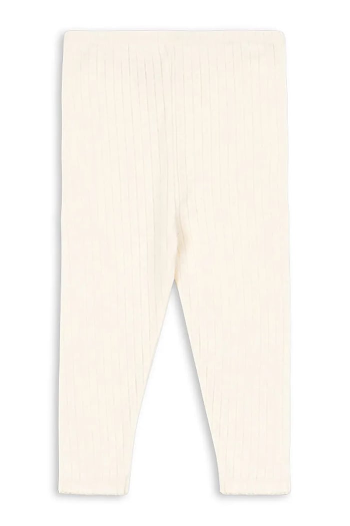 Konges Sløjd legginsy bawełniane dziecięce MINNIE PANTS GOTS KS104378.PreSpring beżowy SS26