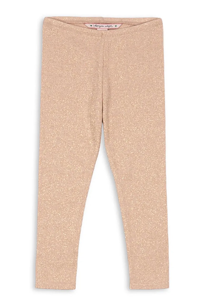 Detské legíny Konges Sløjd ROLI PANTS s elastanom béžová KS104416.PreSpring