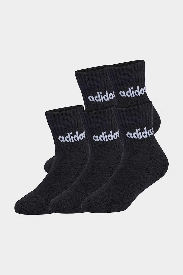 Detské bavlnené ponožky adidas Performance 5-pak čierna KC6915