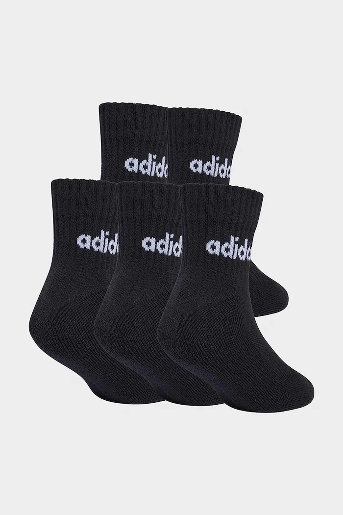 Detské bavlnené ponožky adidas Performance 5-pak KC6915 čierna SS26