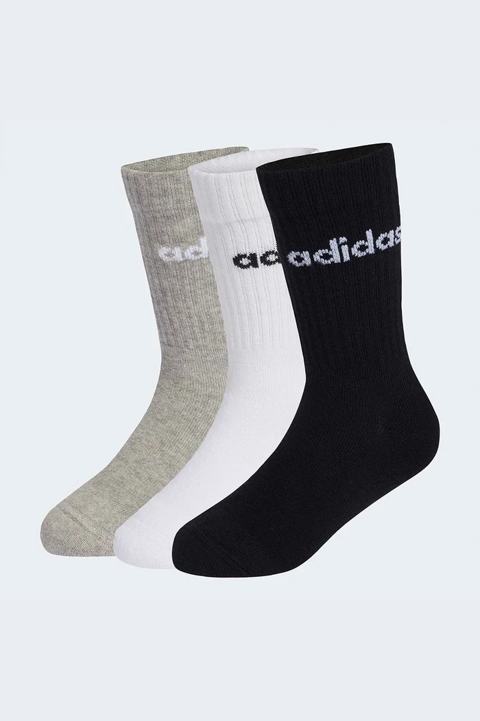 adidas Performance șosete pentru copii cu bumbac 3-pack alb KE7085