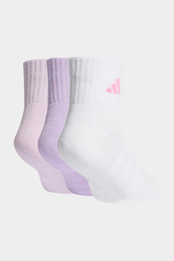 Detské bavlnené ponožky adidas Performance 3-pak KD1724 ružová SS26