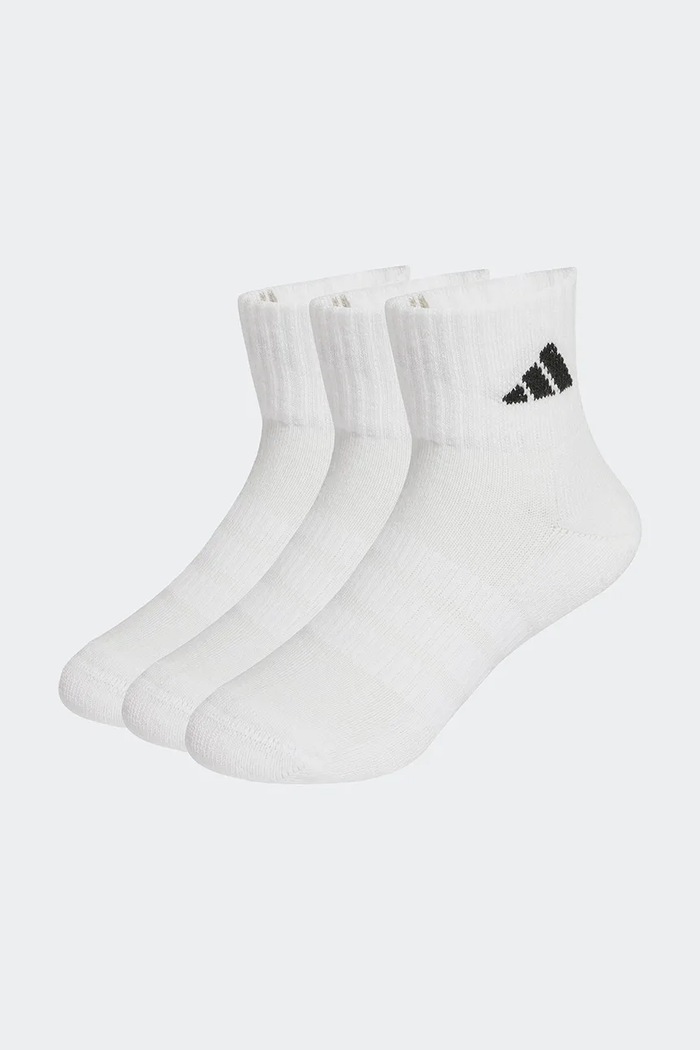 adidas Performance șosete pentru copii cu bumbac 3-pack alb JZ0526