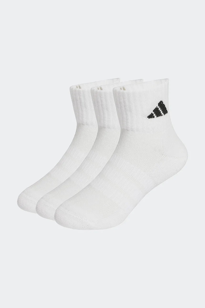 adidas Performance șosete pentru copii cu bumbac 3-pack alb JZ0526