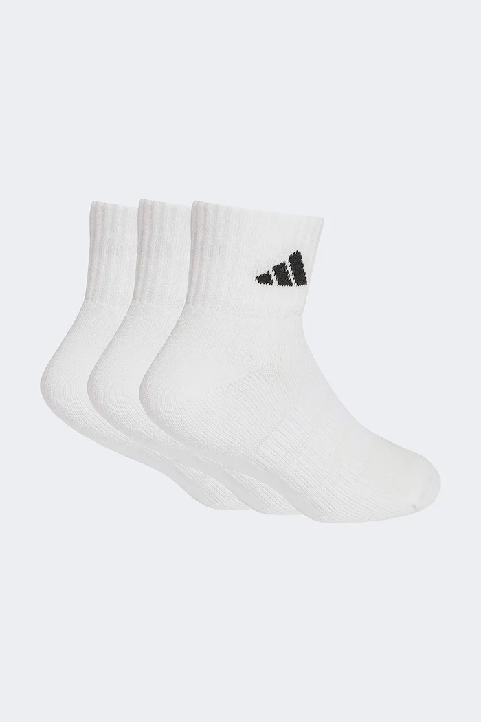 adidas Performance șosete pentru copii cu bumbac 3-pack JZ0526 alb SS26