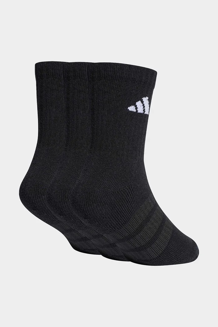 Detské bavlnené ponožky adidas Performance 3-pak JZ0527 čierna SS26