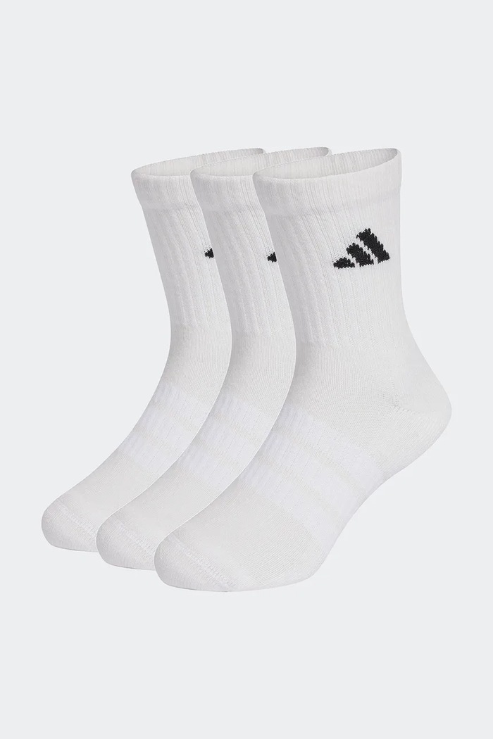 Detské bavlnené ponožky adidas Performance 3-pak biela KD1725