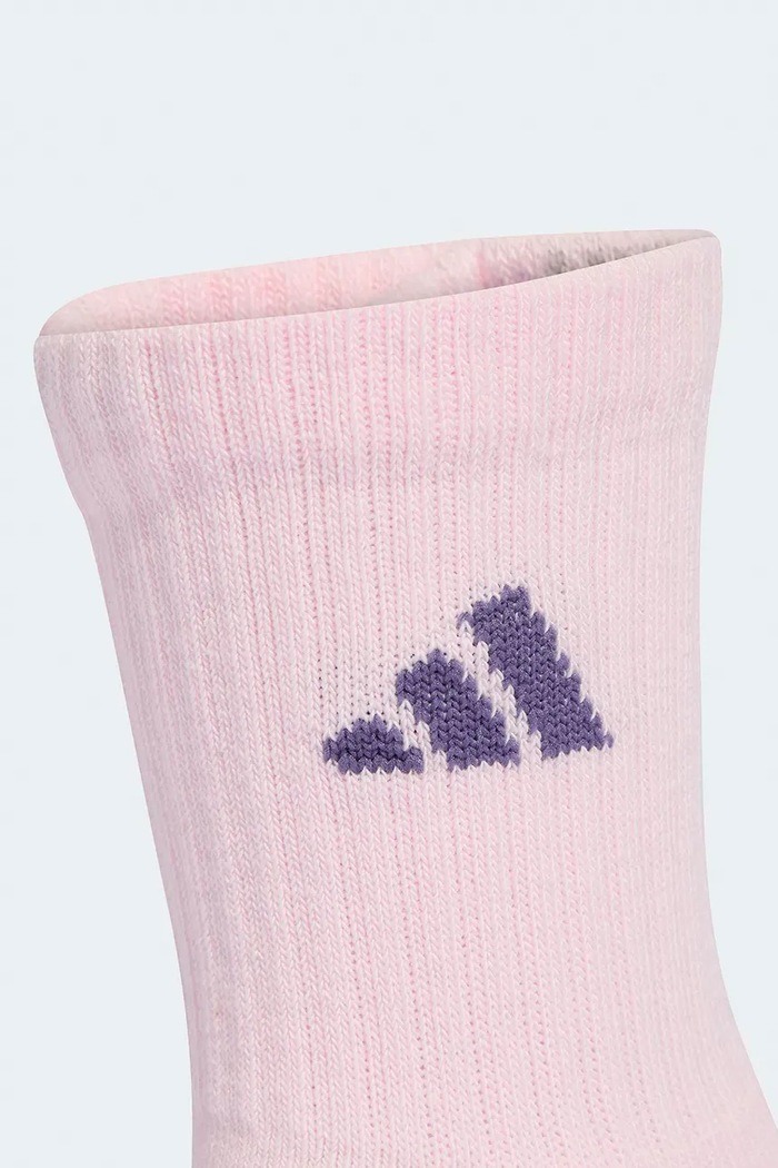 Băieți adidas Performance șosete pentru copii cu bumbac 3-pack KD1727 roz