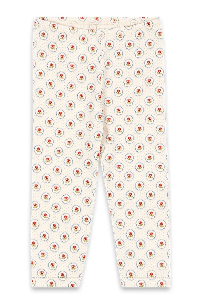 Legíny pre bábätká Konges Sløjd BASIC PANTS GOTS s elastanom béžová KS104677.PPY2