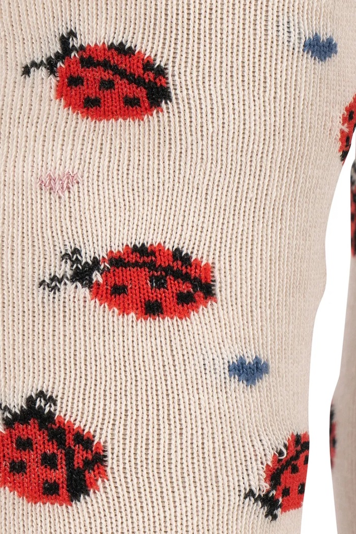 Konges Sløjd hulahopke za djecu 2 PACK LADYBUG JACQUARD TIGHTS crvena KS104591.PPY2