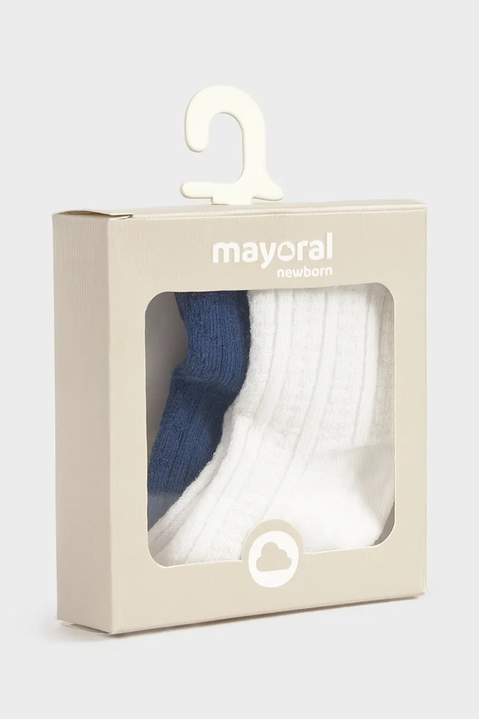 Chlapec Detské ponožky Mayoral Newborn 2-pak 9050.1J.Newborn.PPY2 tmavomodrá