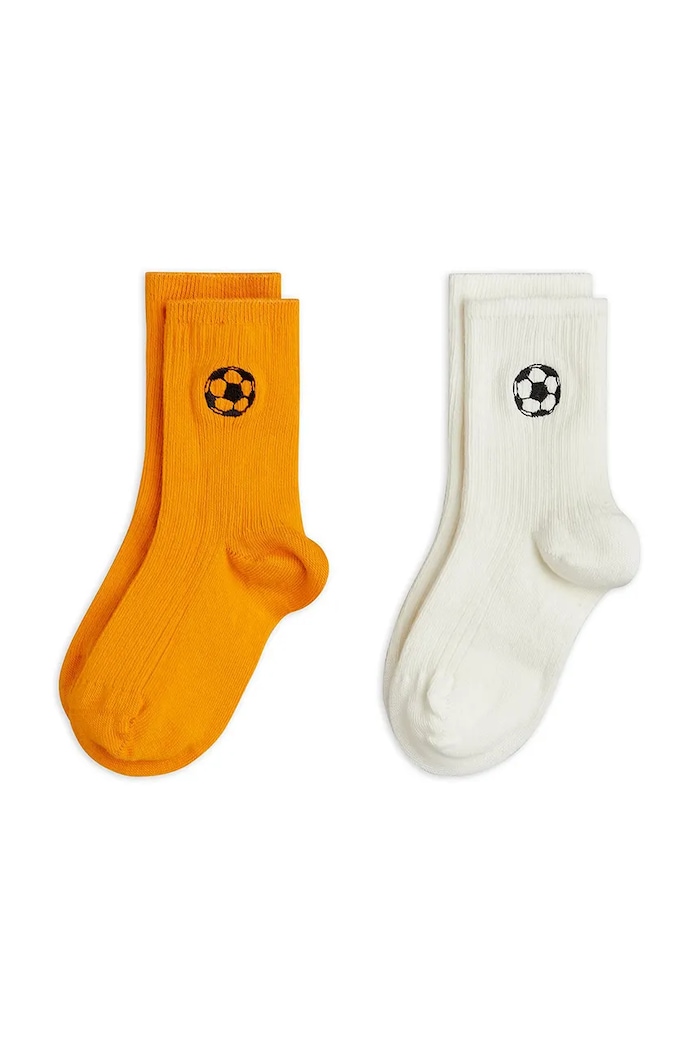 Detské ponožky Mini Rodini Football 2-pak 2-pak biela 26260124